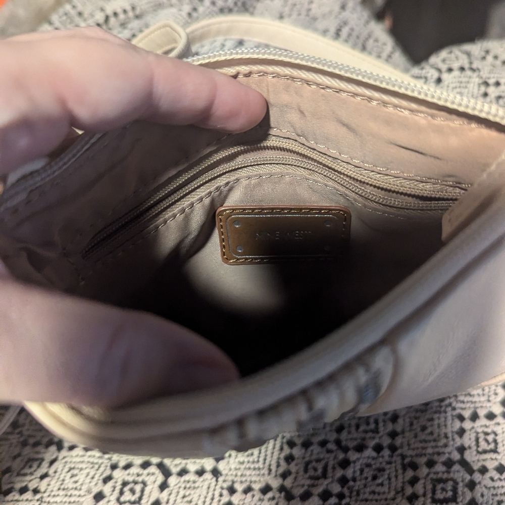 Nine West - beige Crossbody Bag - Zipper Details - Picture 3 of 4